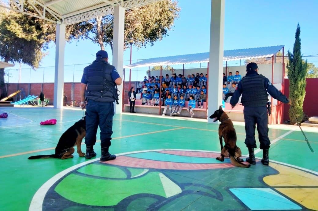 Policía de Huamantla lleva pláticas de prevención del delito a alumnos de educación básica